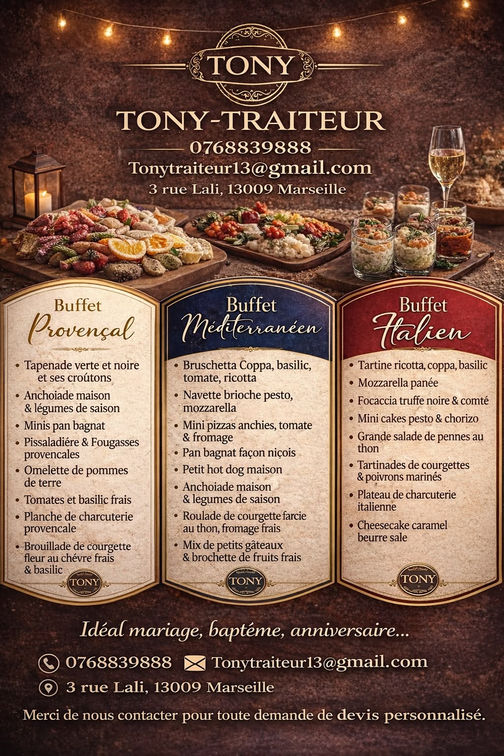 Provençal · Méditerranéen · Italien